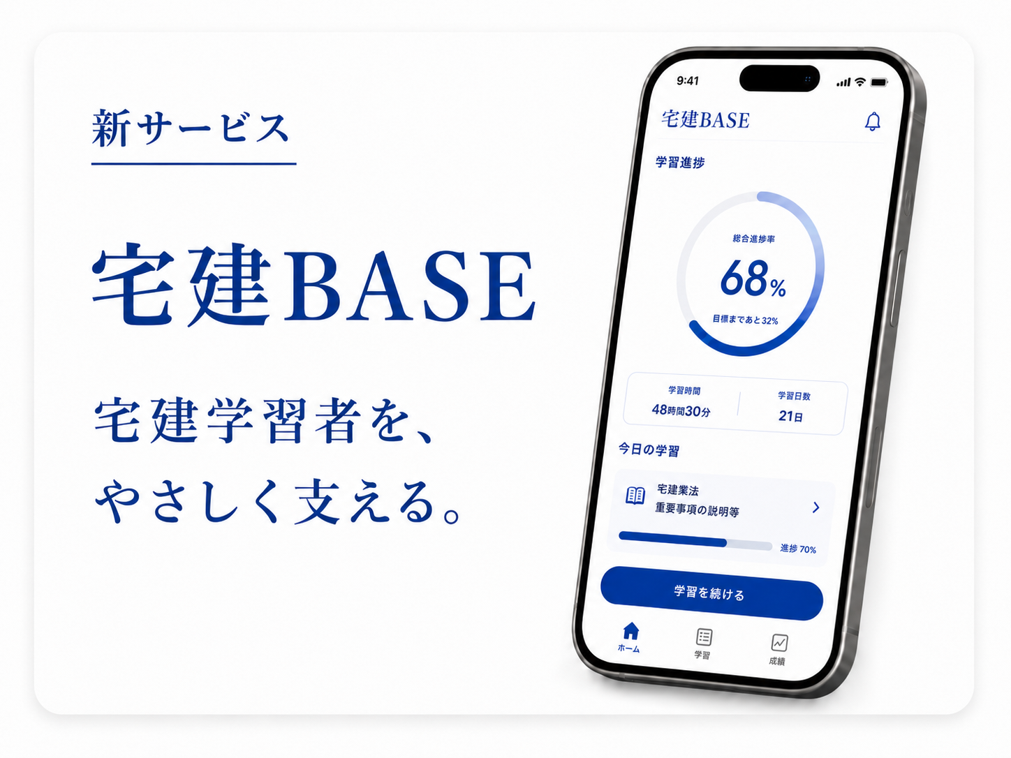 新サービス 宅建BASE - 宅建学習者を、やさしく支える。